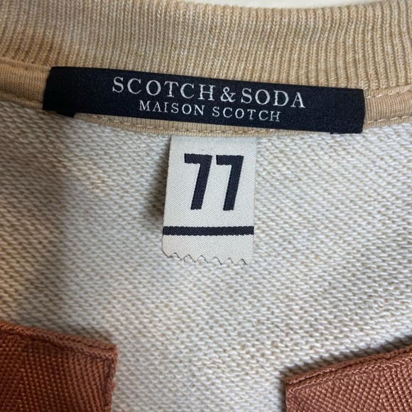 Scotch & Soda Lace Up Crewneck Sweatshirt size Small/Medium - Picture 7 of 8